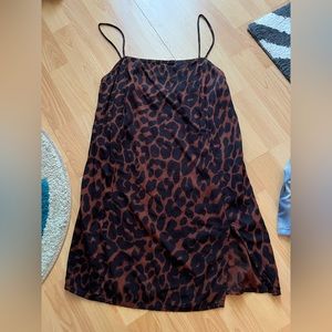 Cheetah Print Mini Dress